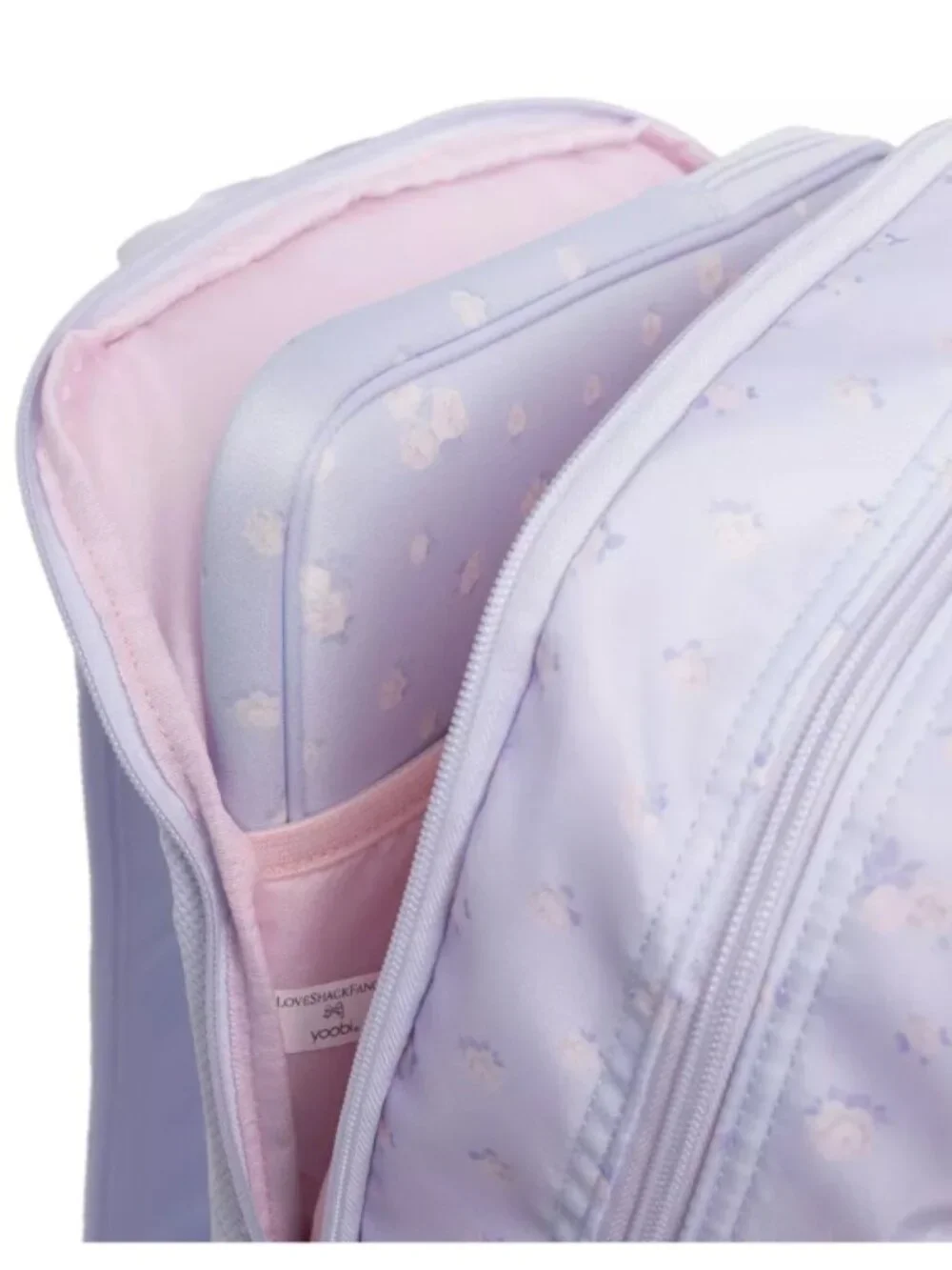 LoveShackFancy x Target - Yoobi Everblooming Rosettes Ditsy Backpack Breezy Blue